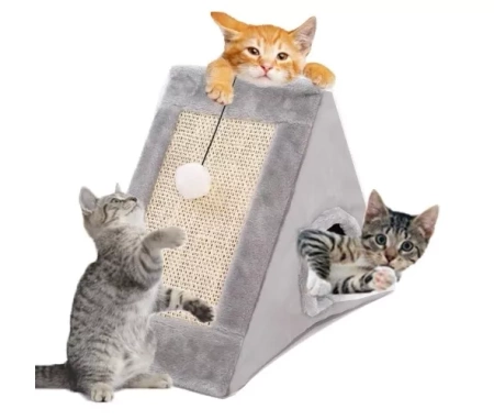 NUXIE® Domček so škrabadlom pre mačku, 39 cm