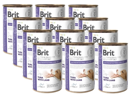 BRIT GF Veterinary Diets Dog Gastrointestinal Low Fat 12x400g- -mokré krmivo pre psov