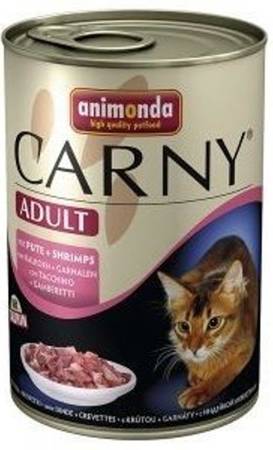 Animonda Cat Carny Adult príchuť: hovädzie, morčacie a krevety 400g