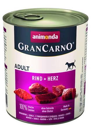 Animonda Gran Carno Adult hovädzie/srdce v konzerve 800g
