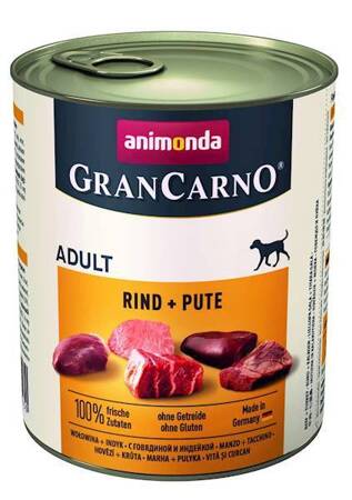 Animonda GranCarno dog cons. - hovädzie mäso, morčacie mäso 800 g