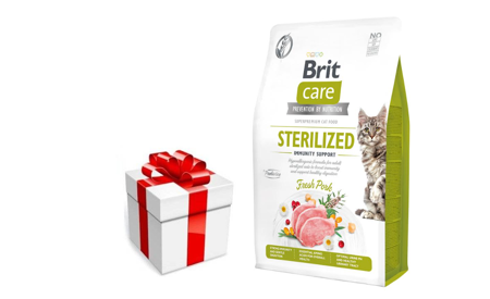 BRIT Care Cat Grain-Free Sterilized Immunity Support 7kg  +prekvapenie pre mačku ZDARMA