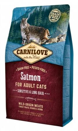CARNILOVE Cat Salmon Sensitive & Long Hair 6kg